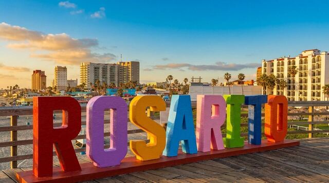 The Rosarito Letters and arches, Rosarito